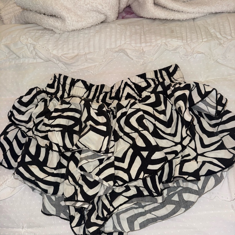FP Movement by Free People Black and White Athletic Shorts